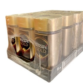 پودر قهوه گلد نسکافه Nescafe Gold - باکس 12 عددی - شیشه 100 گرم