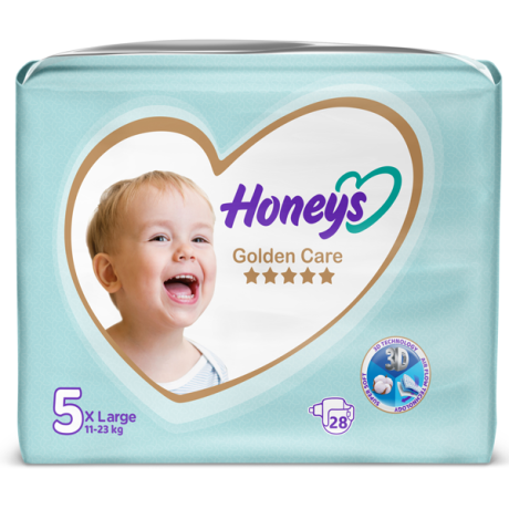 پوشک چسبی هانیز سایز 5 بسته 28 عدد